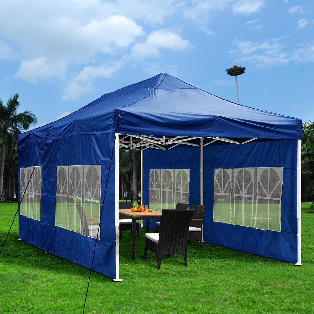 Backyard Party Tents
 10 x20 Outdoor Patio EZ Pop Up Wedding Party Tent Canopy