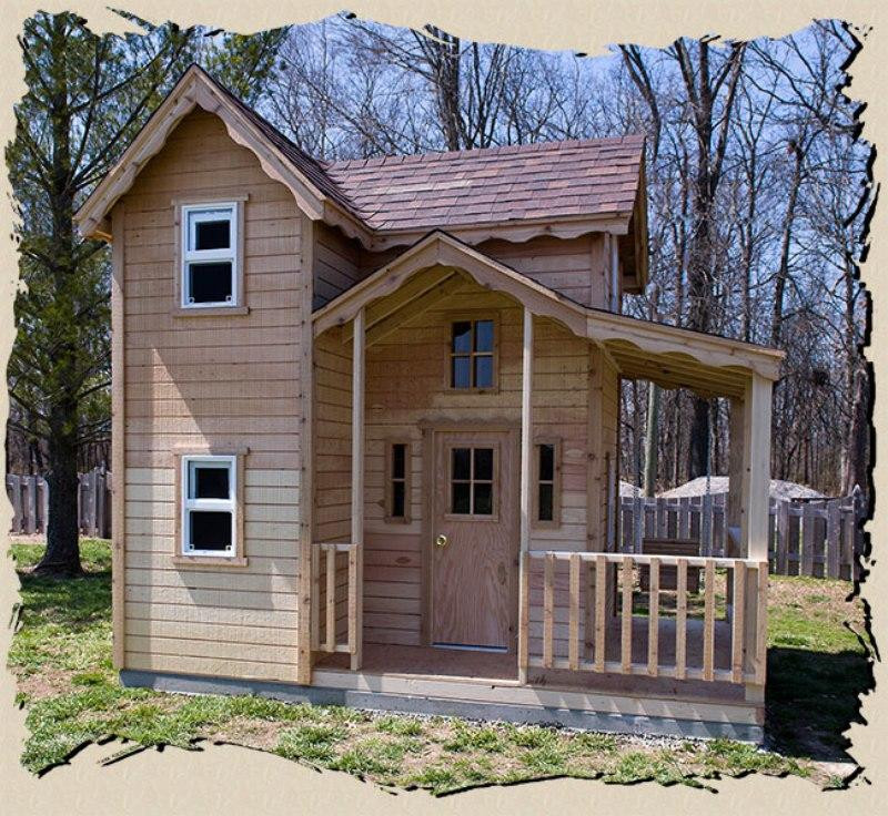 Backyard Playhouse Kits
 Outdoor Wooden Playhouse With Slide – Loccie Better Homes