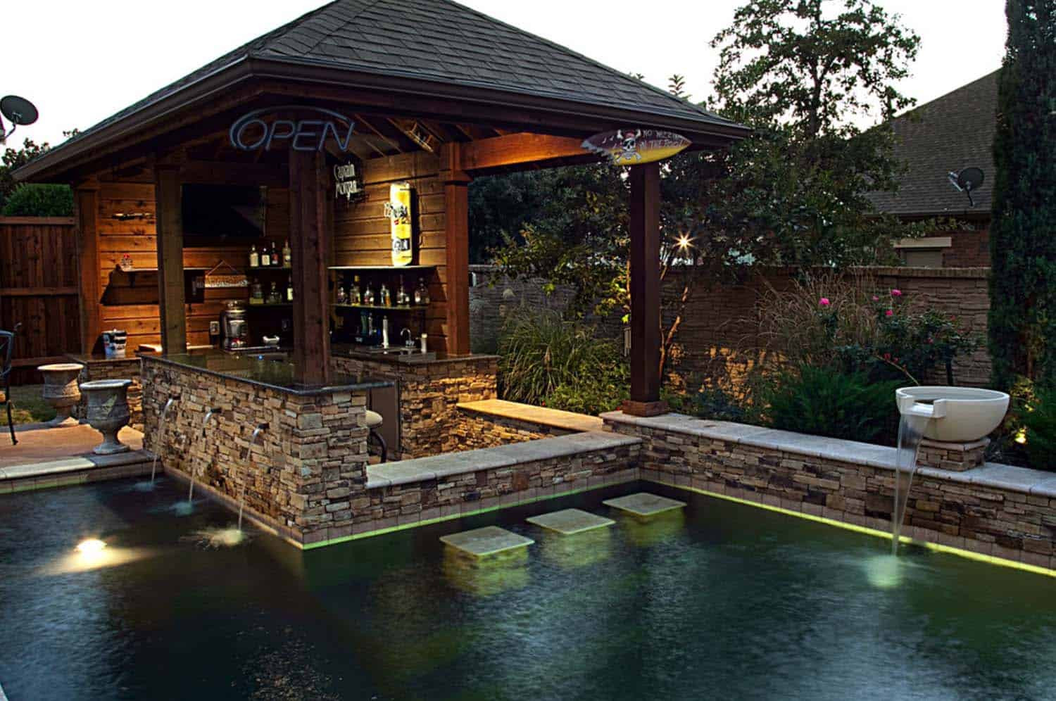 Backyard Pool Bar Ideas
 33 Mega Impressive swim up pool bars built for entertaining
