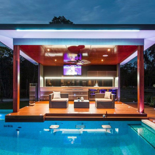 Backyard Pool Bar Ideas
 Top 50 Best Backyard Outdoor Bar Ideas Cool Watering Holes