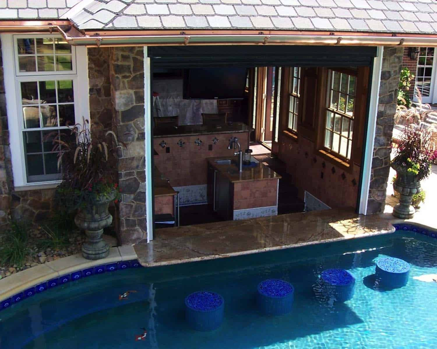Backyard Pool Bar Ideas
 33 Mega Impressive swim up pool bars built for entertaining