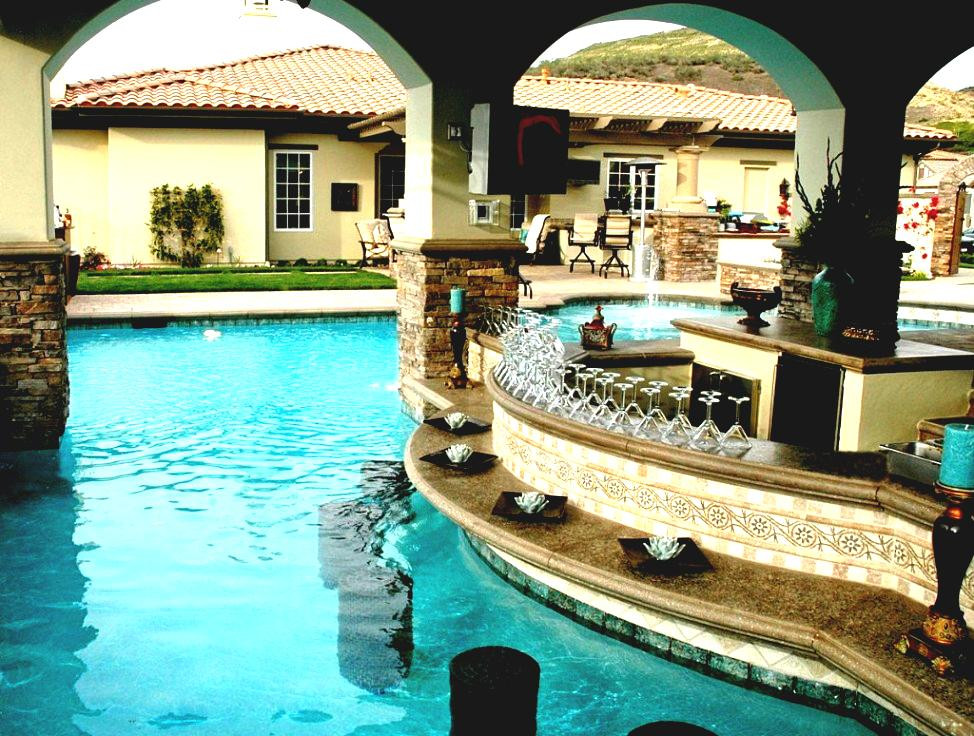 Backyard Pool Bar Ideas
 Create a Polished Poolside Bar Luxury Pools Outdoor Living