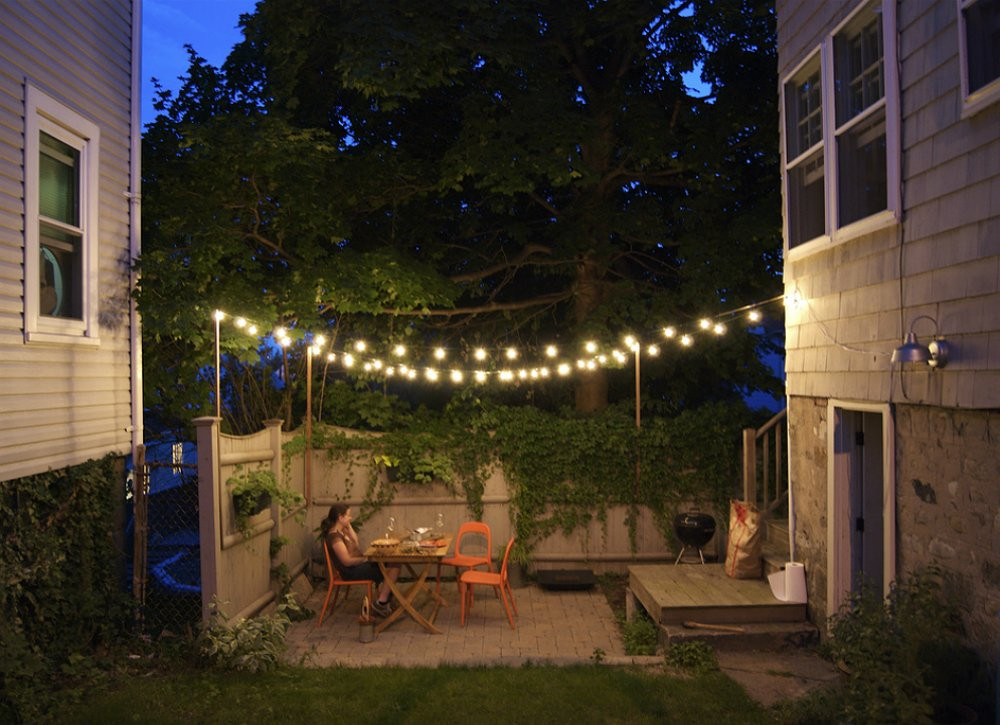 Backyard String Lighting Ideas
 Small Backyard Ideas 9 Ideas to Make Yours Feel Grand