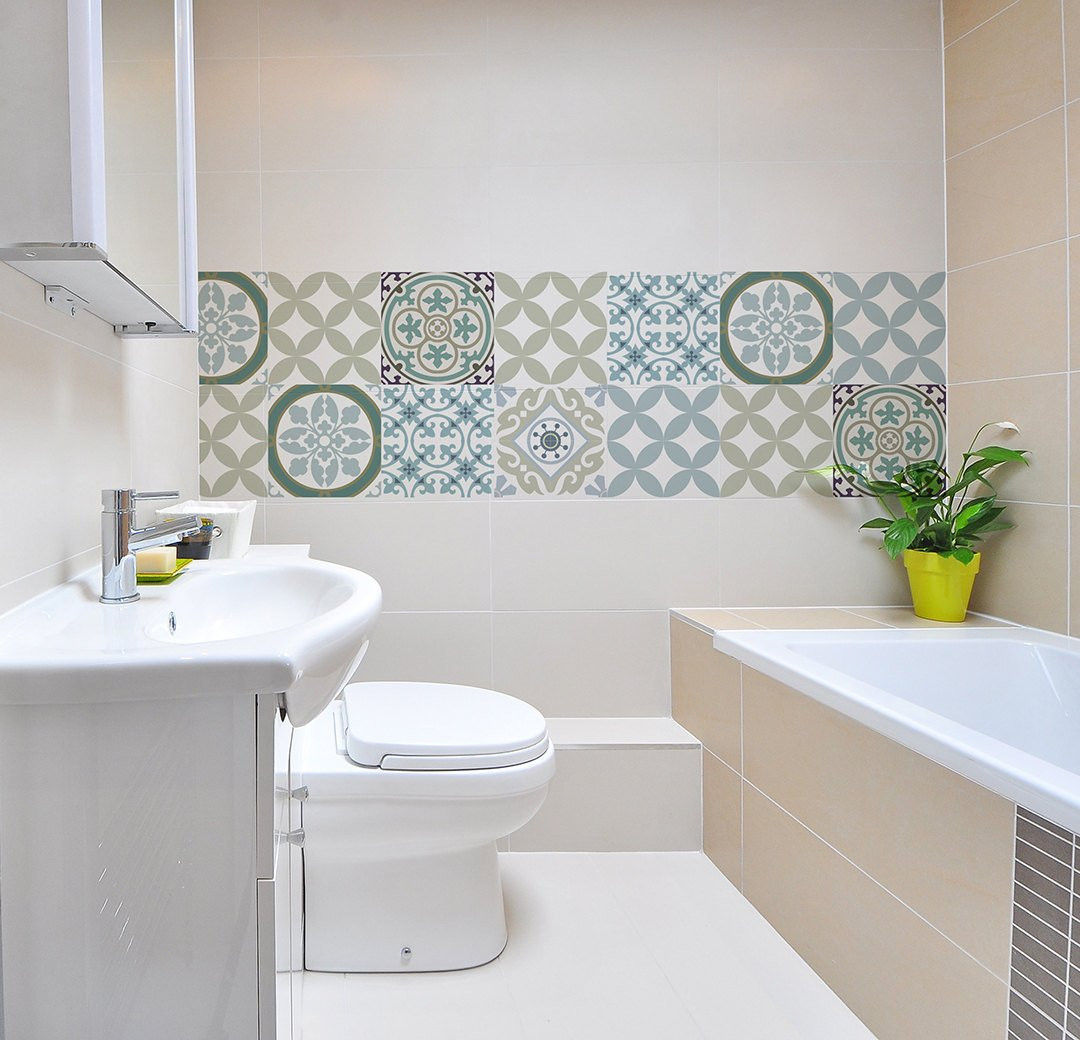 Bath Kitchen And Tile
 Mix Tile Decals Kitchen Bathroom tiles vinyl floor tiles