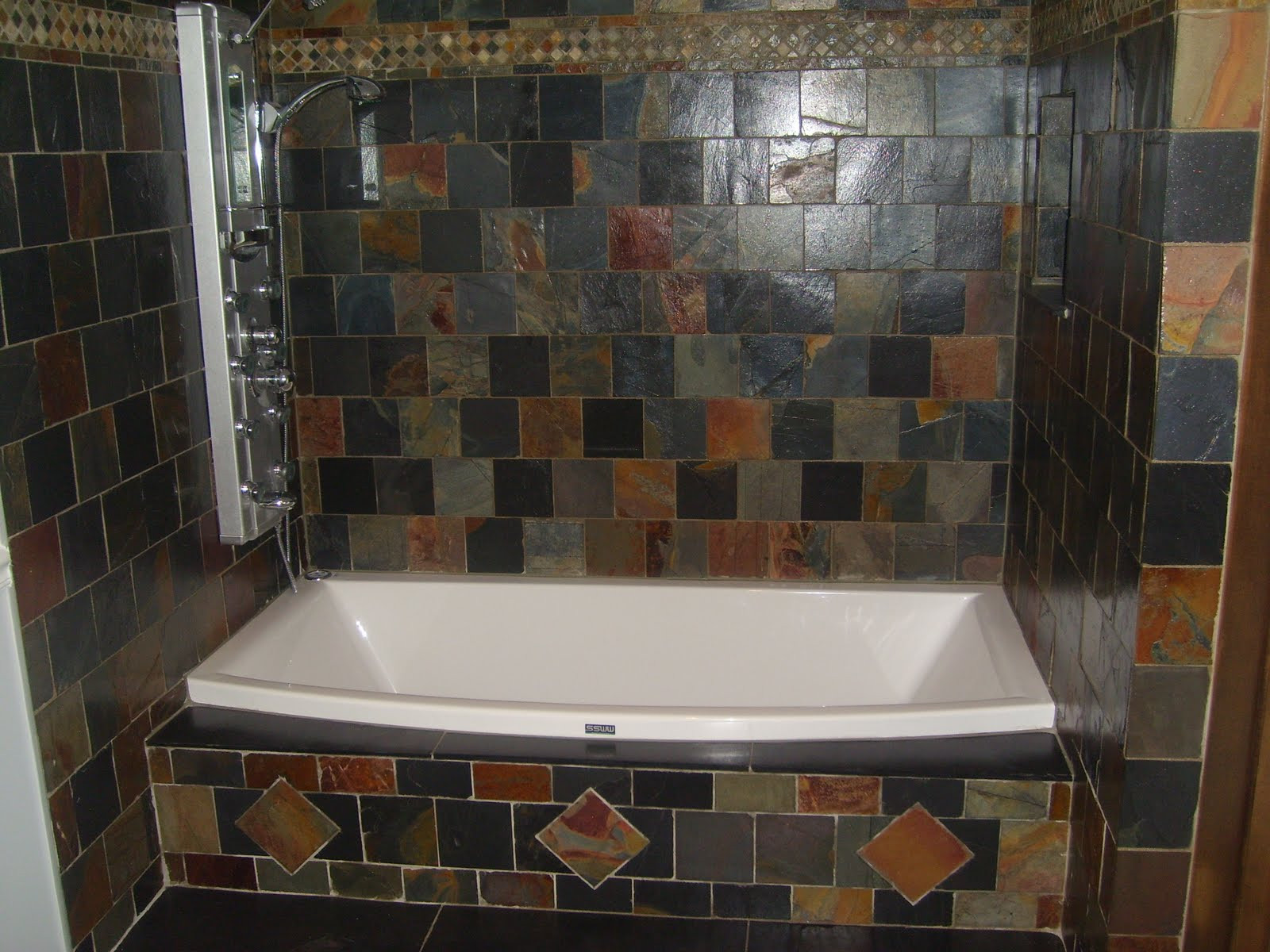 Bath Kitchen And Tile
 32 Ideas on using natural slate bathroom tiles 2019