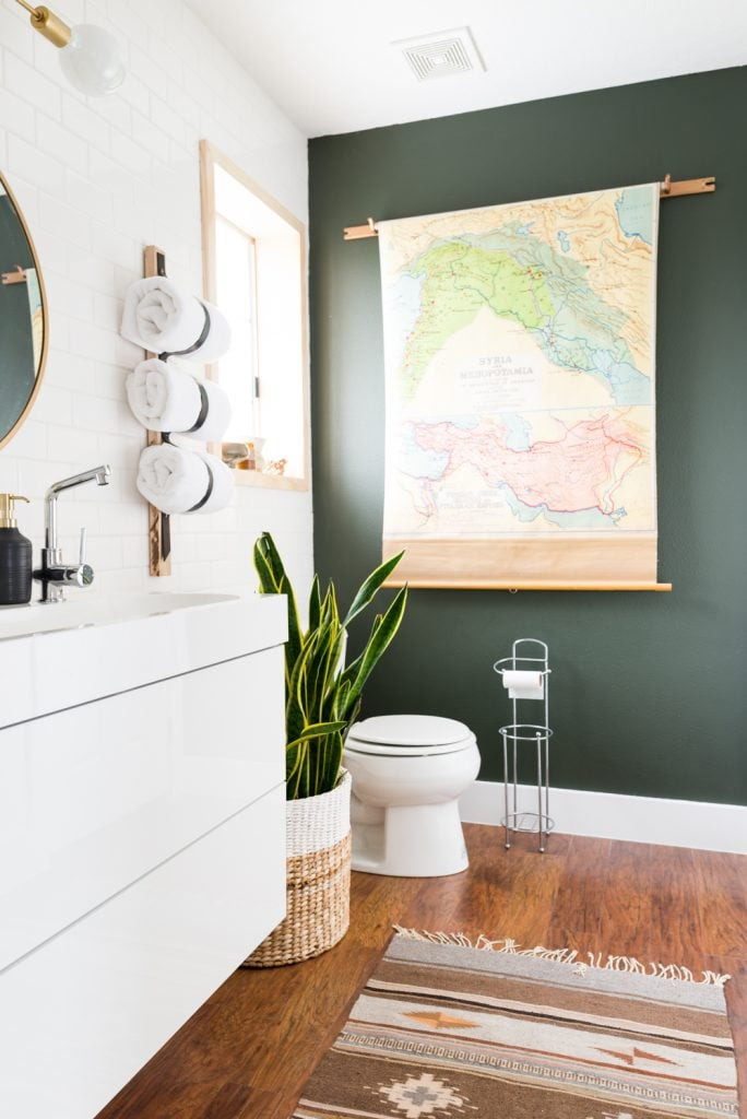 Bathroom Accent Wall Ideas
 Add a bold accent wall DIY Bathroom Updates