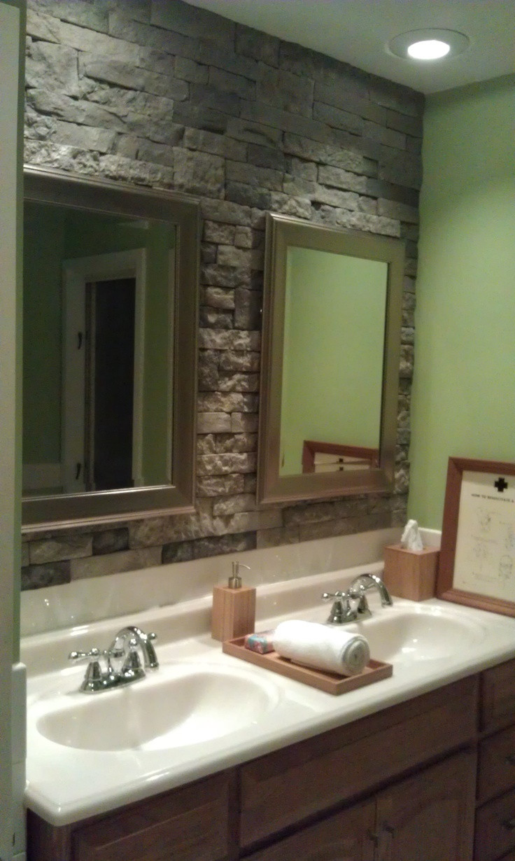 Bathroom Accent Wall Ideas
 27 Incredible Raw Stone Bathroom Design Ideas
