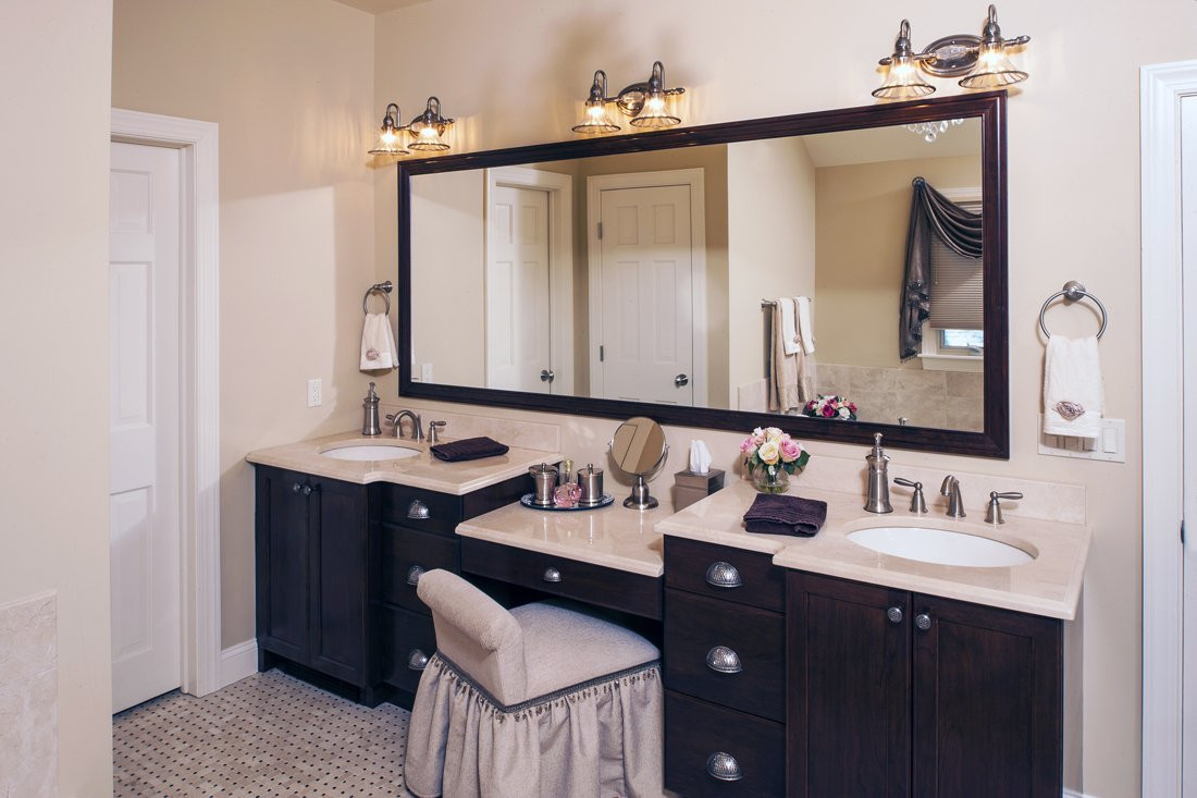 Bathroom Cabinets With Makeup Vanity
 Bathroom Vanities with Makeup Desk Home Furniture Design