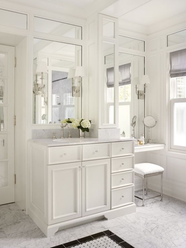 Bathroom Cabinets With Makeup Vanity
 Lavish Makeup Vanity Table Set With Mirror Home Inspiring