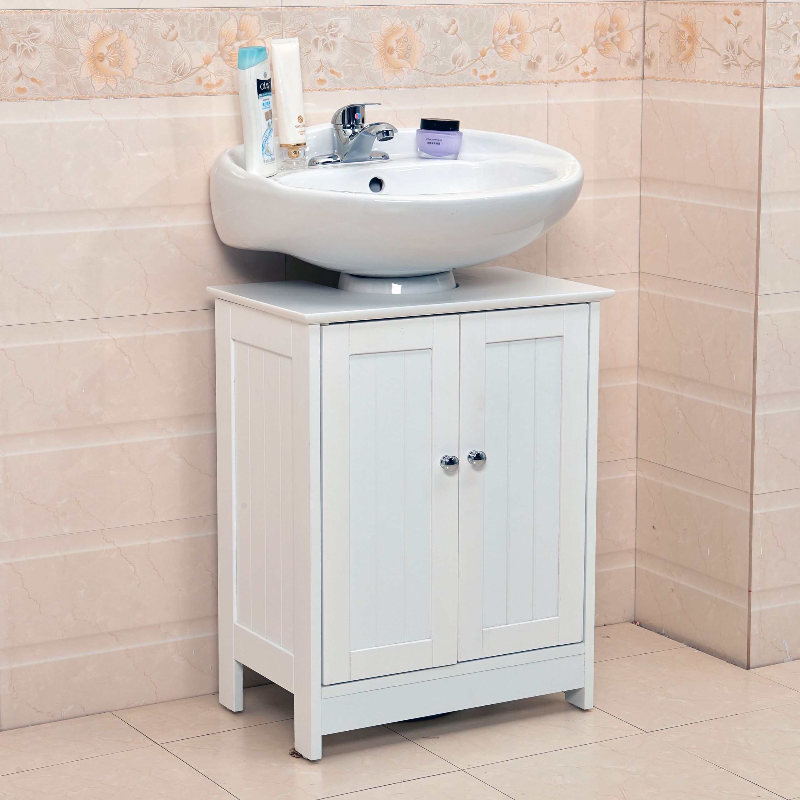 Bathroom Cabinets With Sink
 Undersink Bathroom Cabinet Cupboard Vanity Unit Under Sink