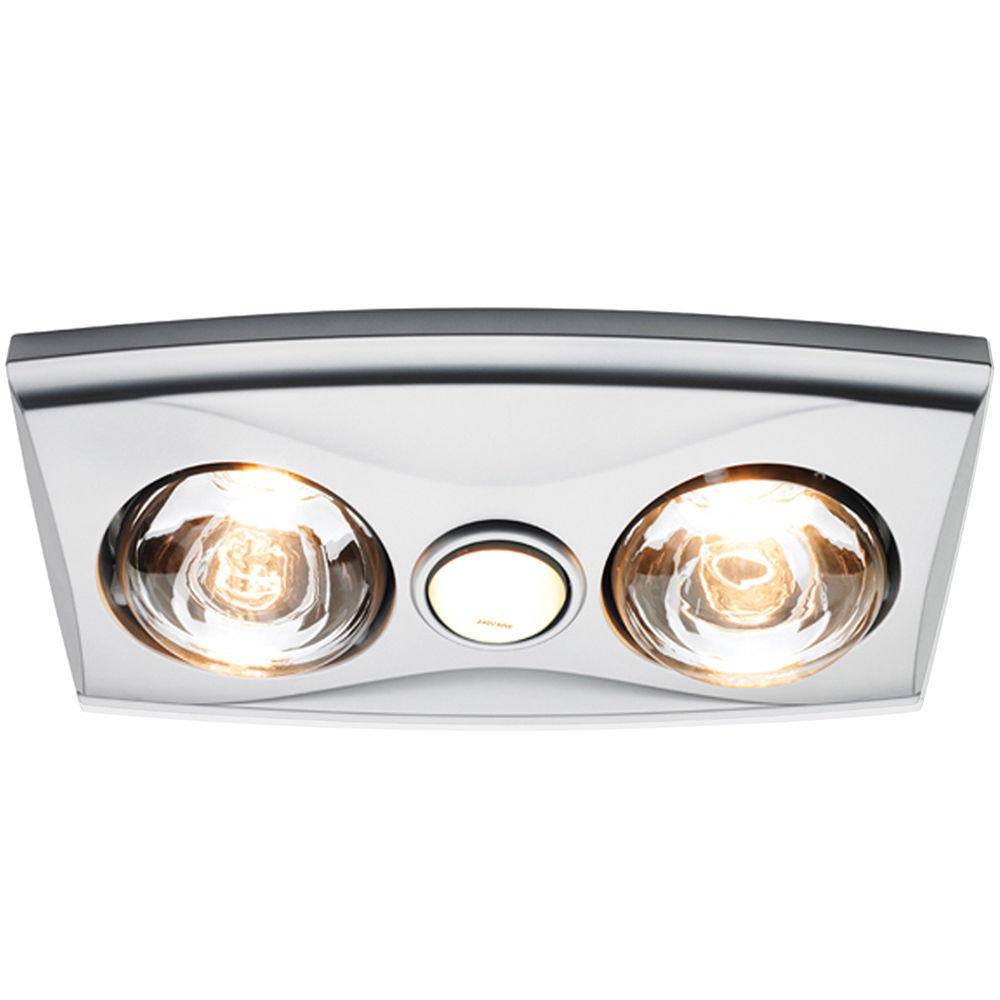 Bathroom Ceiling Heater And Light
 Silver Heller Ceiling Light Heater Globe Ducted Exhaust