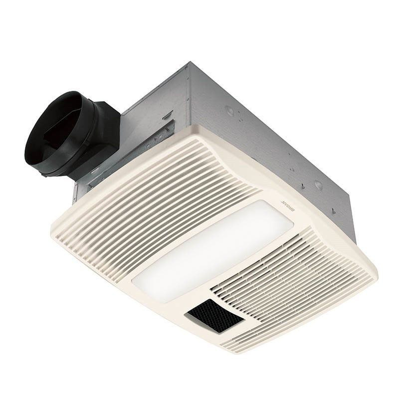 Bathroom Ceiling Heater And Light
 Broan QTX110HL White Ultra Silent Bathroom Exhaust Fan