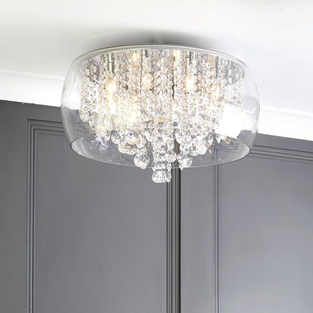 Bathroom Ceiling Light Fixtures
 Marquis by Waterford Nore LED Encased Flush