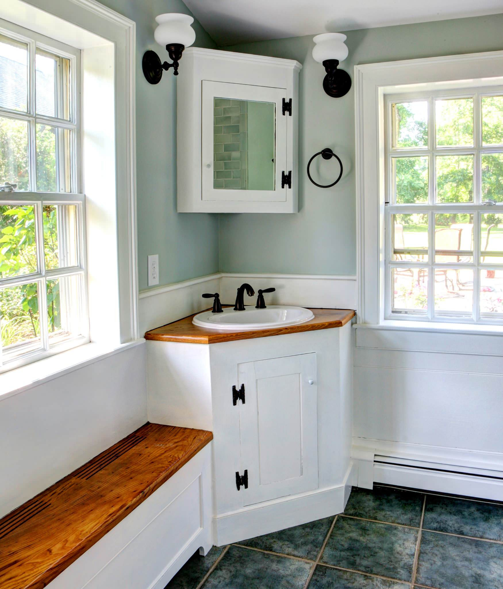 Bathroom Corner Vanity Cabinets
 10 Inspirational Corner Bathroom Vanities
