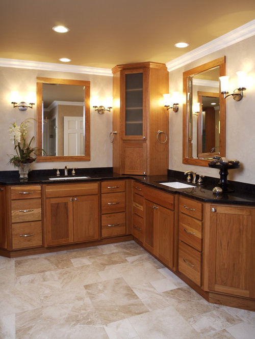 Bathroom Corner Vanity Cabinets
 Corner Double Vanity Ideas Remodel and Decor