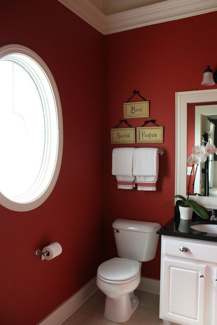 Bathroom Decor Inspiration
 Ideas to use Marsala on your bathroom decor