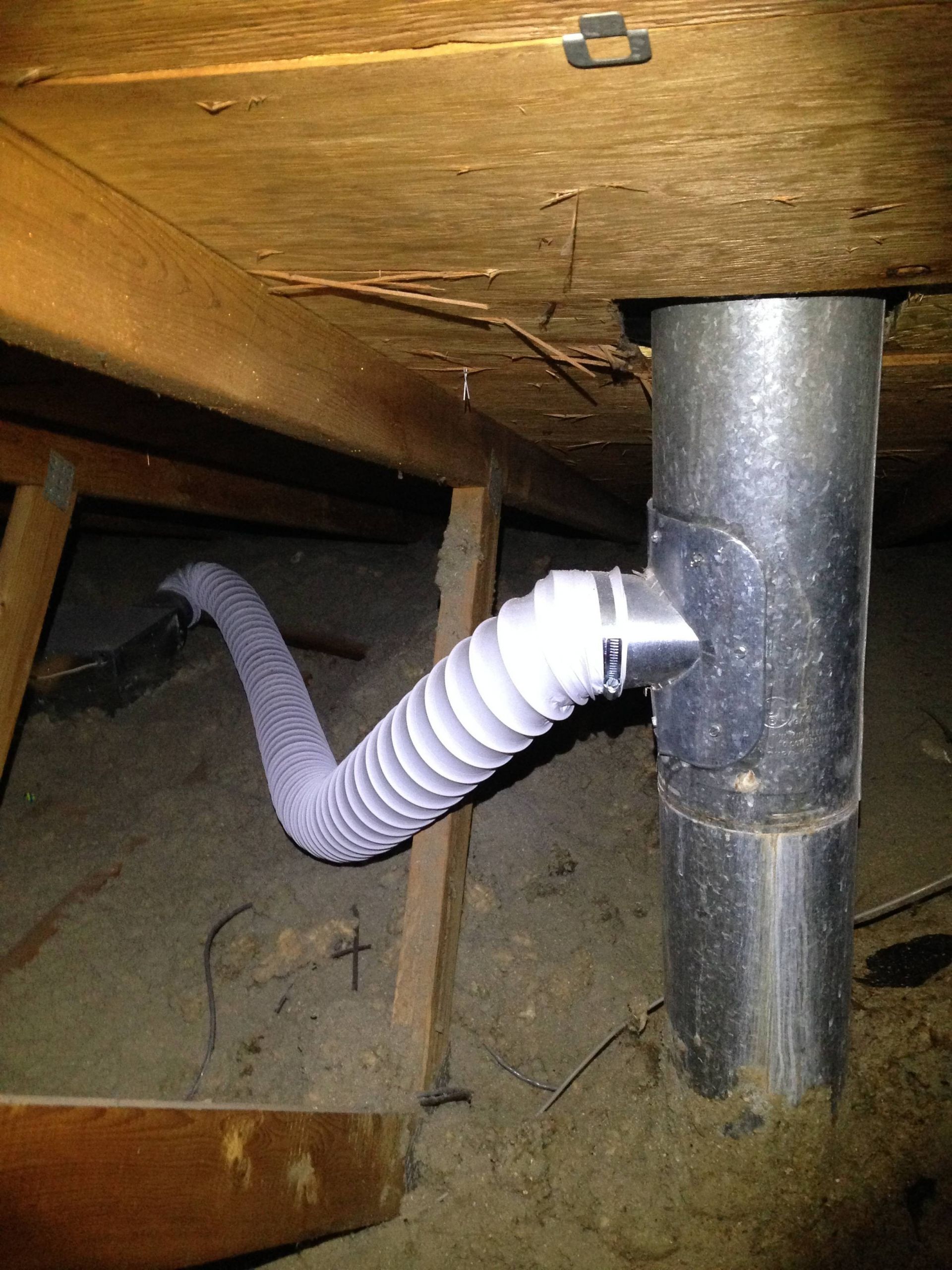 Bathroom Exhaust Vent Pipe
 Bathroom Exhaust Connected To Active Flue Pipe