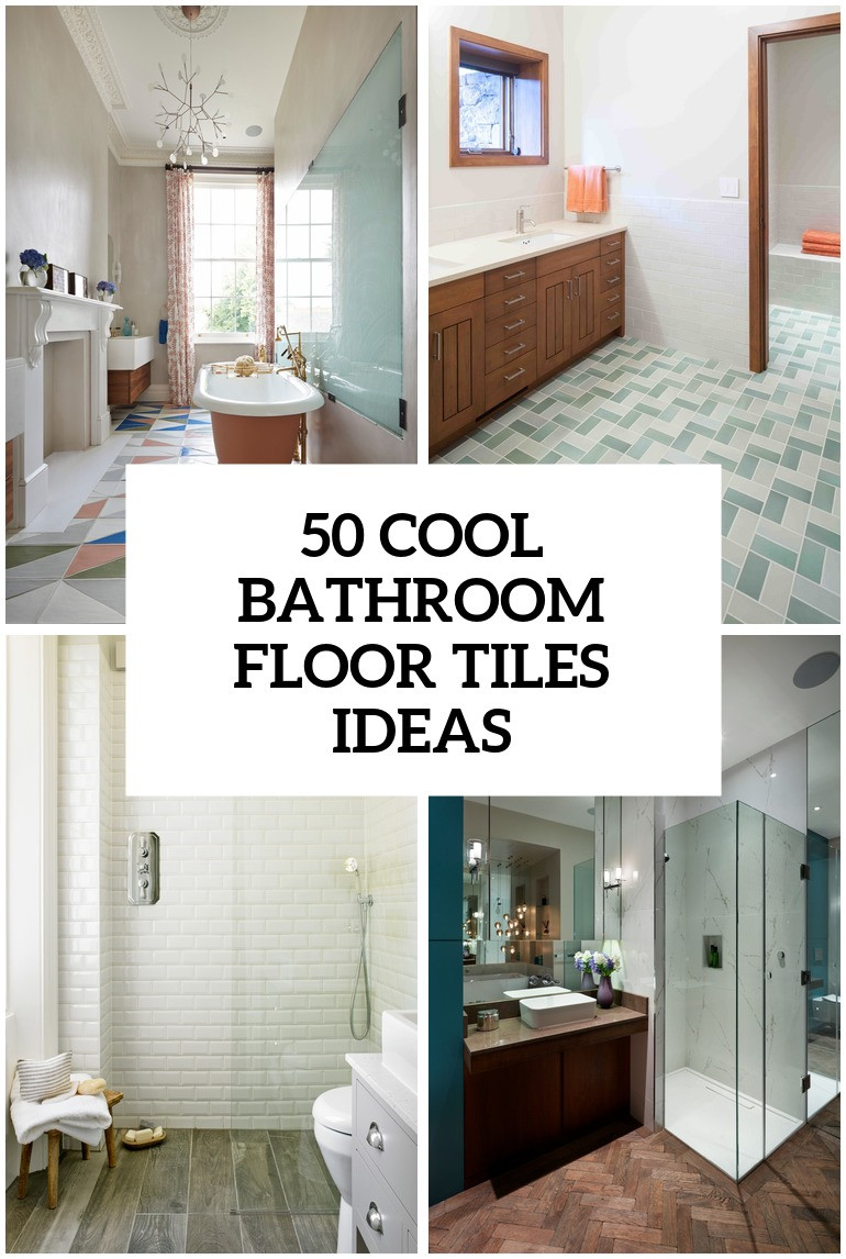 Bathroom Floor Tile Designs
 41 Cool Bathroom Floor Tiles Ideas You Should Try DigsDigs