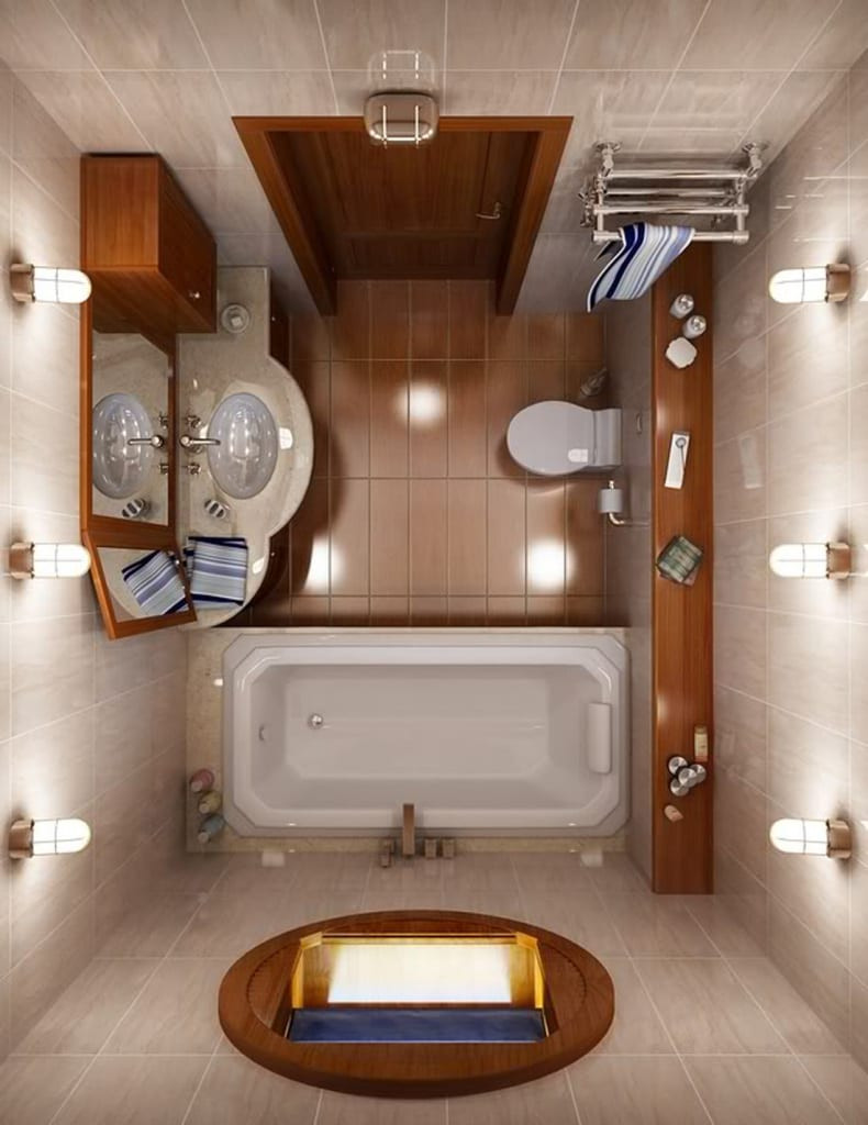 Bathroom Layout Design
 12 Space Saving Designs for Small Bathroom Layouts