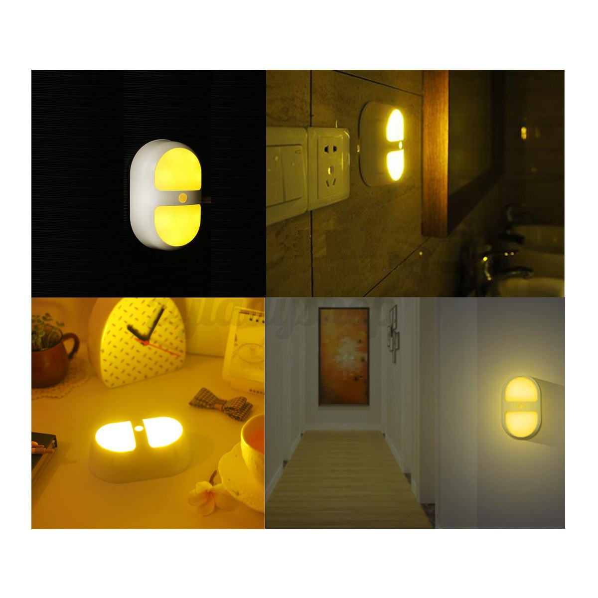 Bathroom Night Light
 Sensor Night Light Wireless LED Human Motion Lamp Ceiling