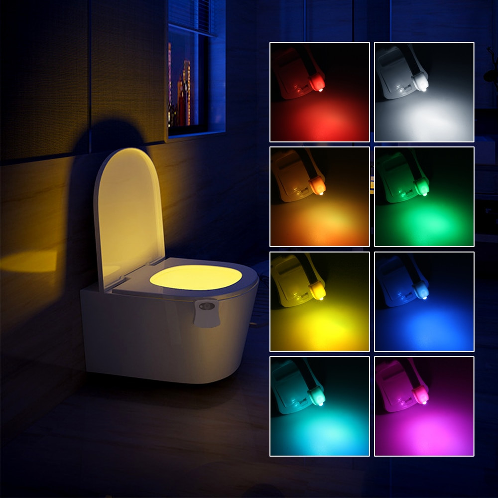 Bathroom Night Light
 Auto Sensor Activated Bathroom Toilet Night Light LED
