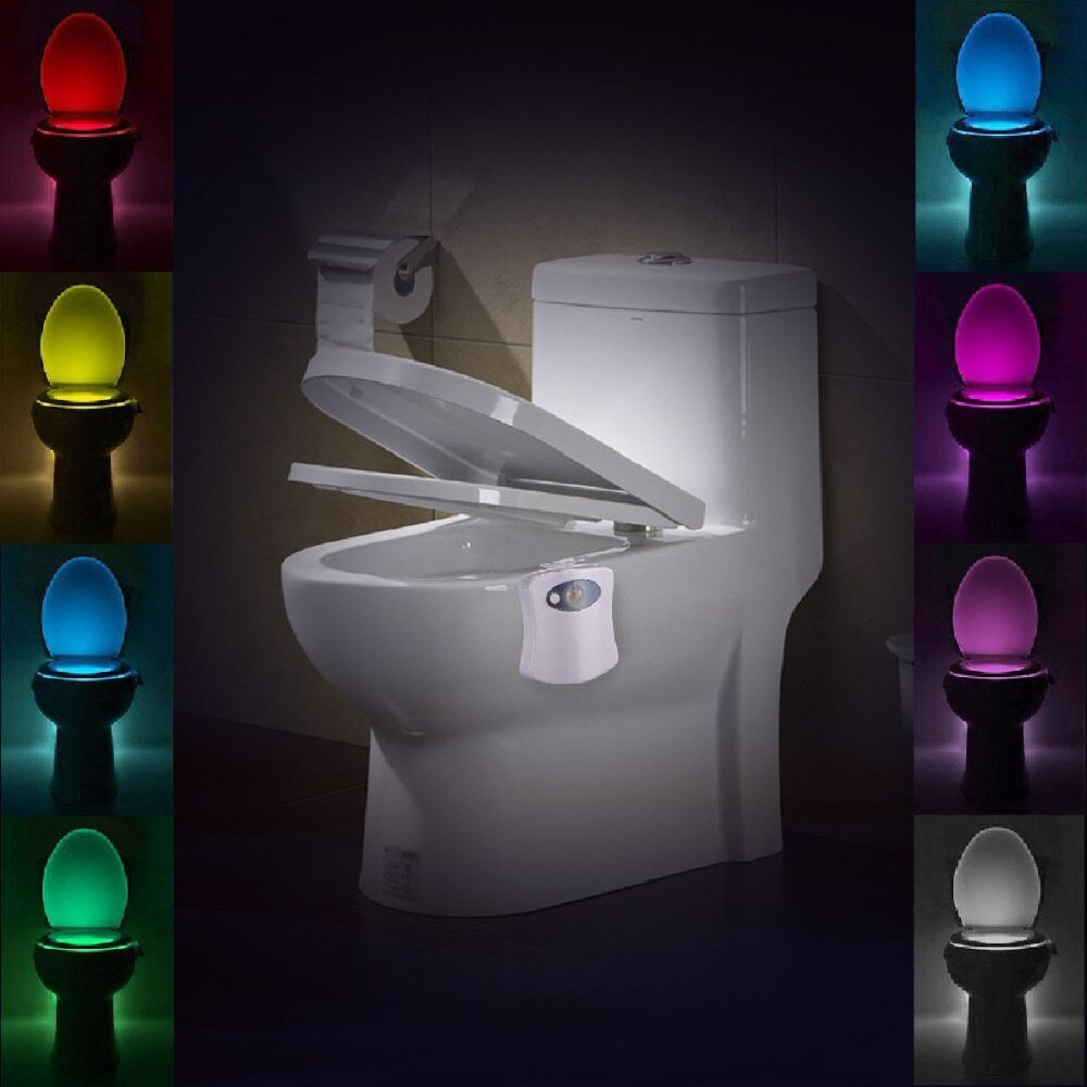 Bathroom Night Light
 LumiParty 8 Color Smart Night Light Bathroom Toilet LED
