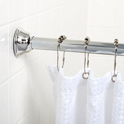 Bathroom Shower Curtain Rods
 Zenna Home 771SS Tension Bathroom Shower Curtain Rod 44