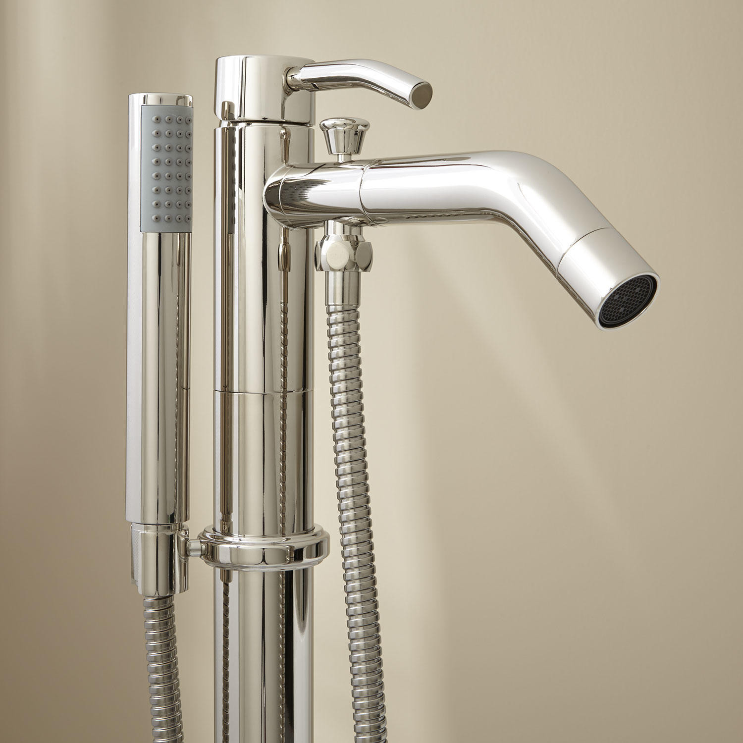 Bathroom Shower Faucets
 Caol Freestanding Tub Faucet with Hand Shower Bathroom