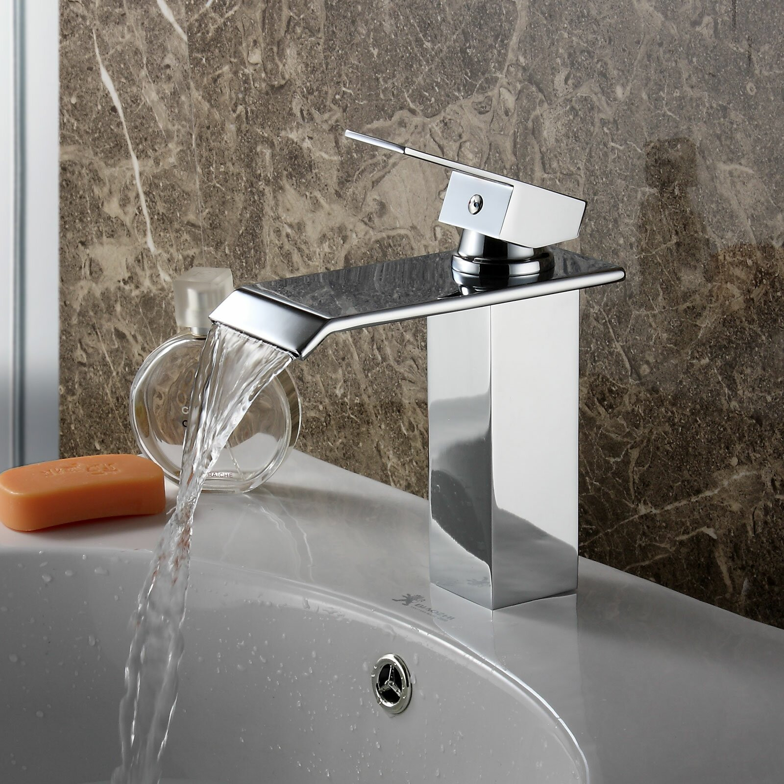 Bathroom Shower Faucets
 Single Handle Bathroom Waterfall Faucet