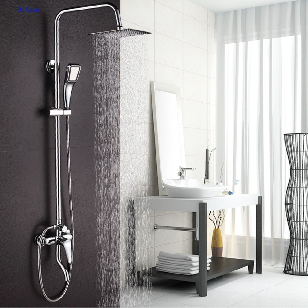 Bathroom Shower Faucets
 Dofaso Bathroom Rain shower sets bath tap shower faucet