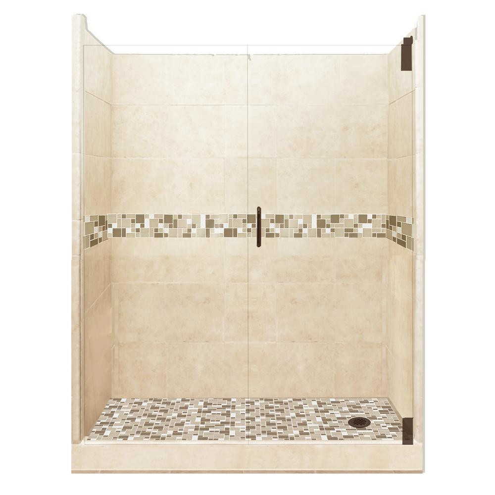 Bathroom Shower Kits
 American Bath Factory Tuscany Grand Hinged 34 in x 60 in