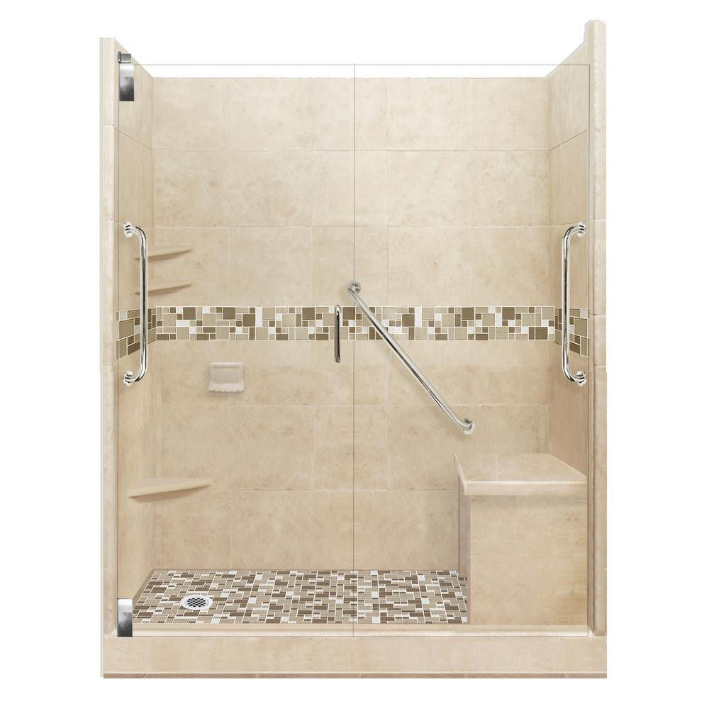 Bathroom Shower Kits
 American Bath Factory Tuscany Freedom Grand Hinged 32 in