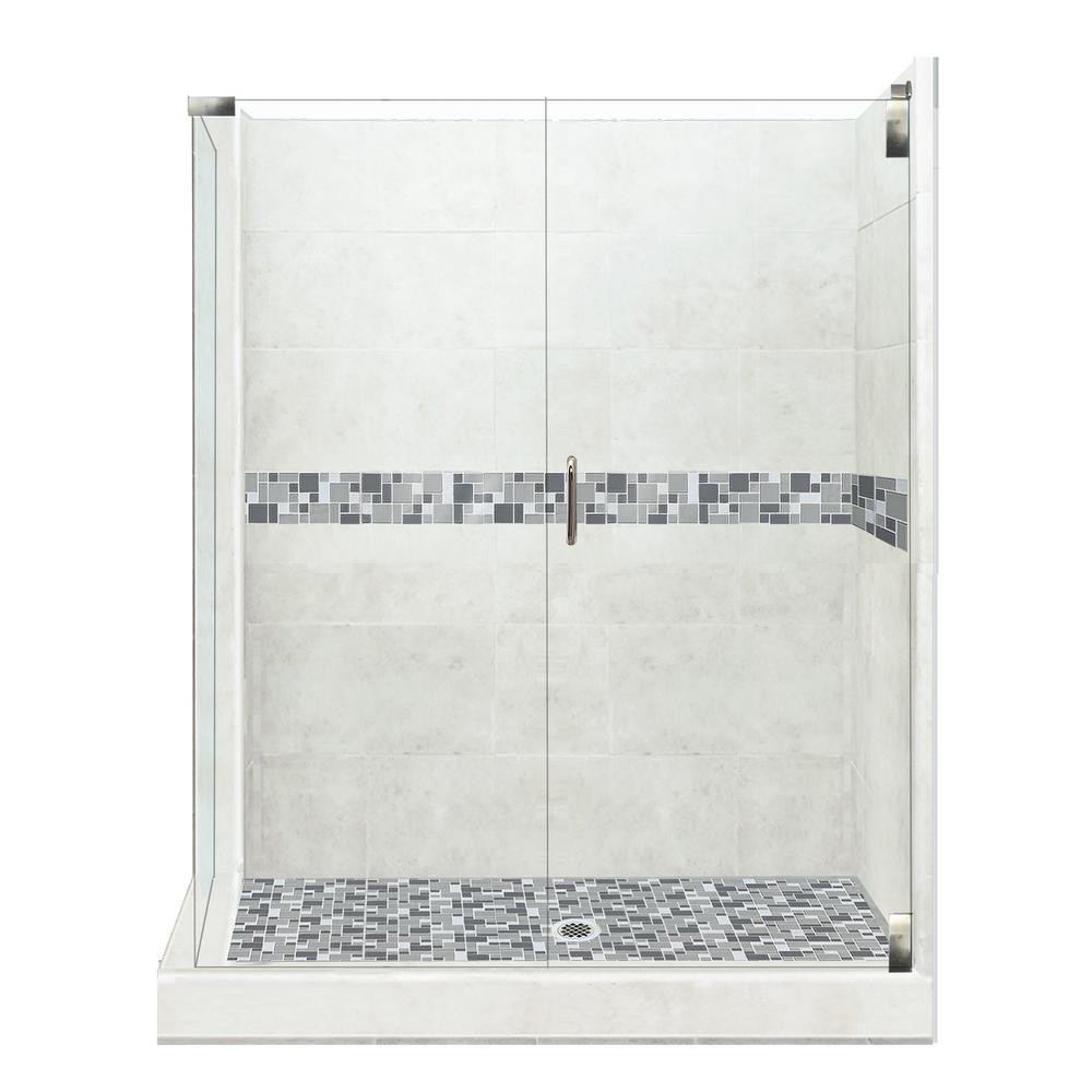 Bathroom Shower Kits
 American Bath Factory Newport Grand Hinged 36 in x 48 in