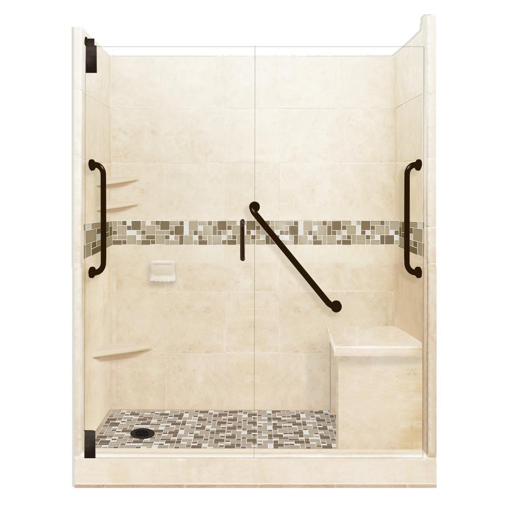 Bathroom Shower Kits
 American Bath Factory Tuscany Freedom Grand Hinged 32 in