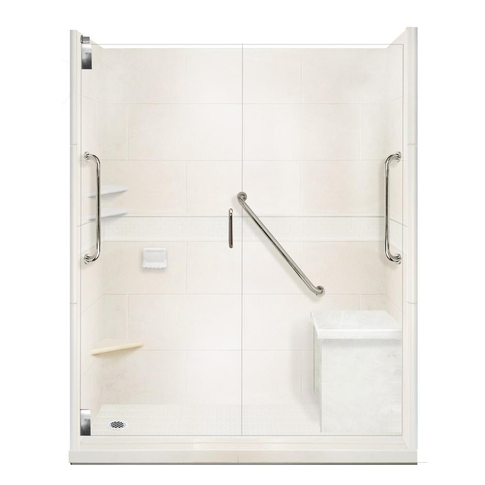 Bathroom Shower Kits
 American Bath Factory Classic Freedom Grand Hinged 32 in