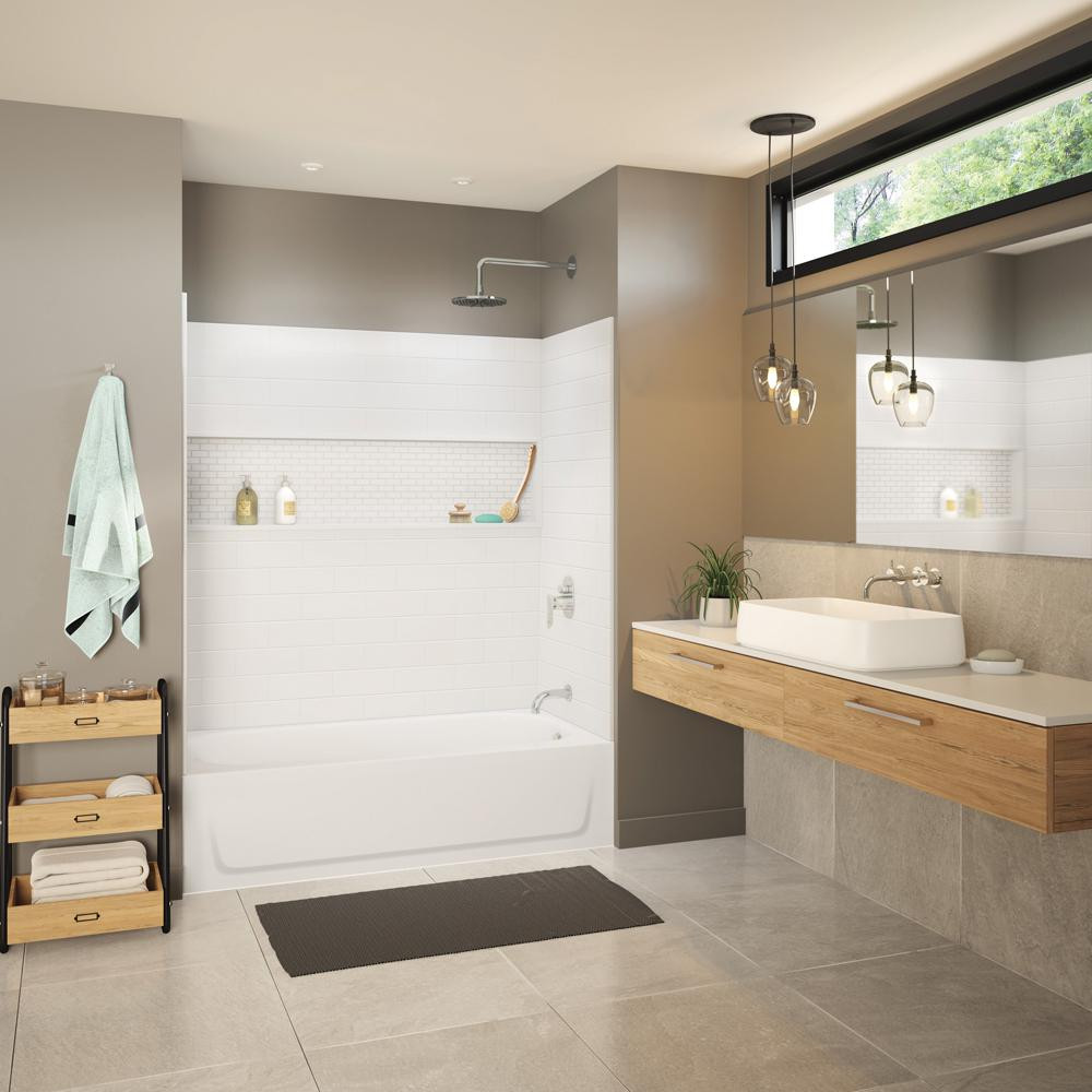 Bathroom Shower Kits
 Bootz Industries Maui NexTile 30 in x 60 in x 76 5 in