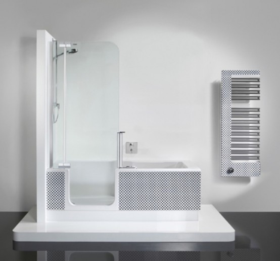 Bathroom Shower Units
 Bathtub and shower in one unit