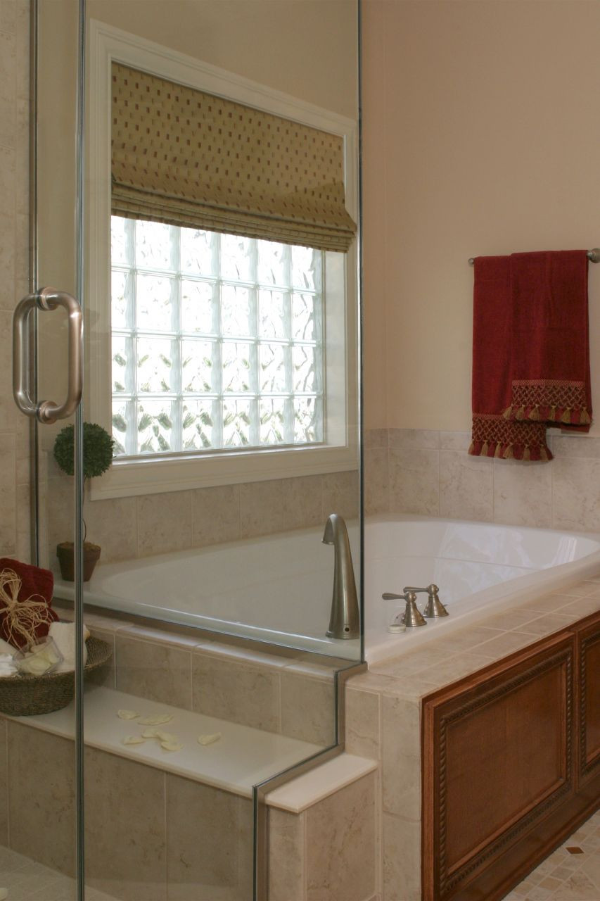 Bathroom Shower Windows
 Vinyl framed glass block window for bathrooms kitchens