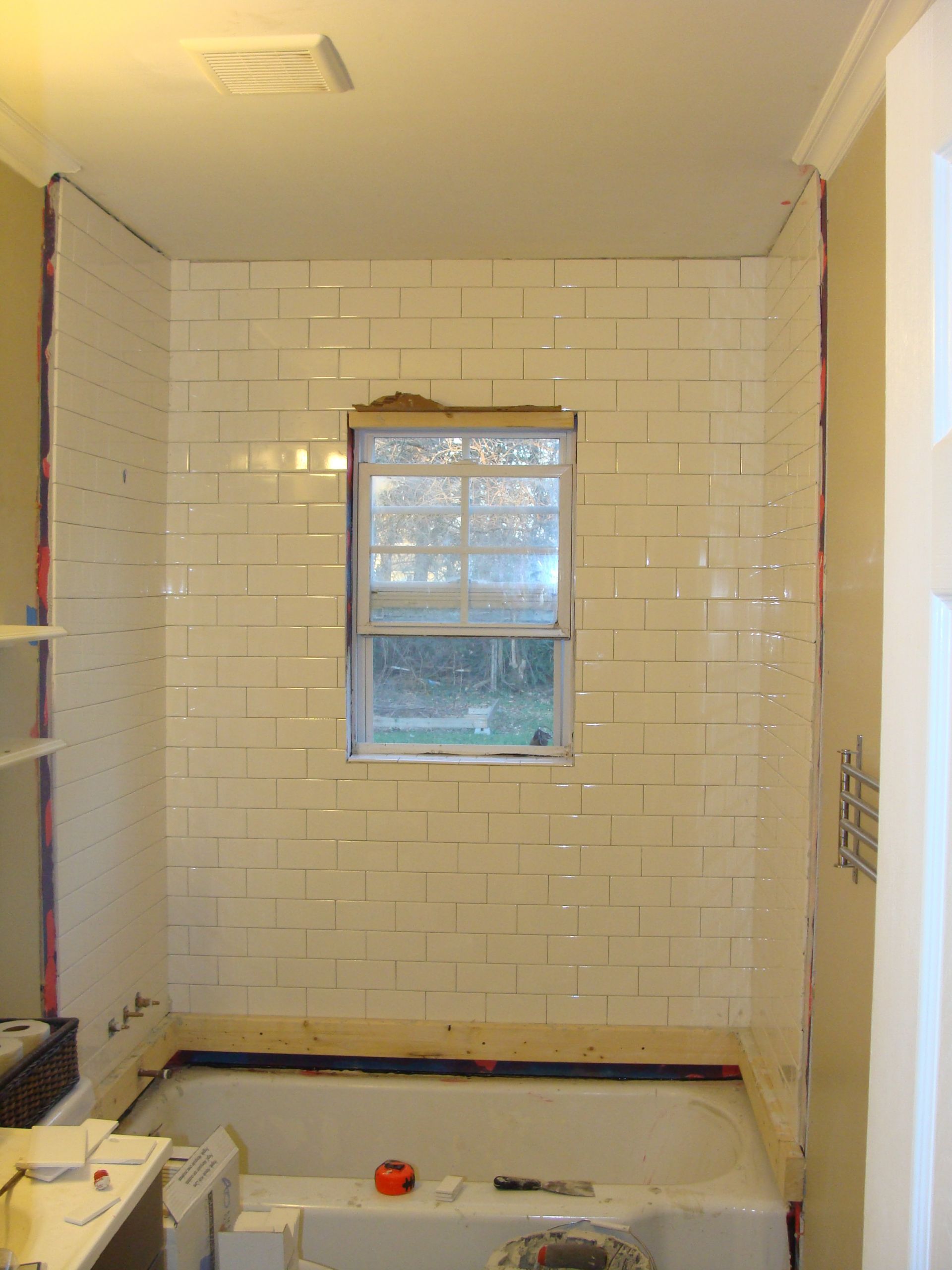 Bathroom Shower Windows
 Bathroom Overhaul – Chapter 2 Tiling the Shower