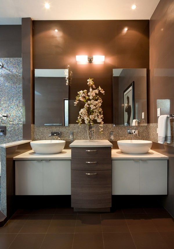 Bathroom Sink Decorating Ideas
 Double sink vanity design ideas – modern bathroom