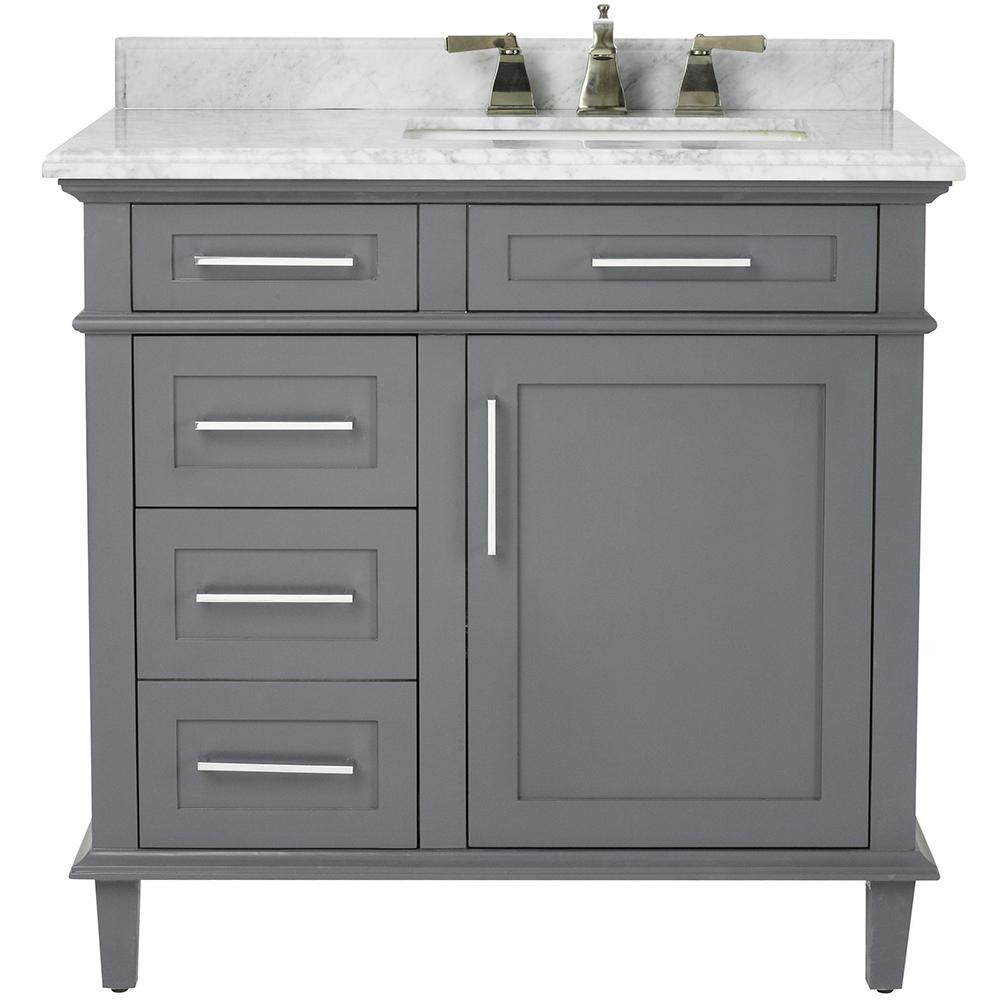 Bathroom Vanities At Home Depot
 Home Decorators Collection Sonoma 36 in W x 22 in D Bath