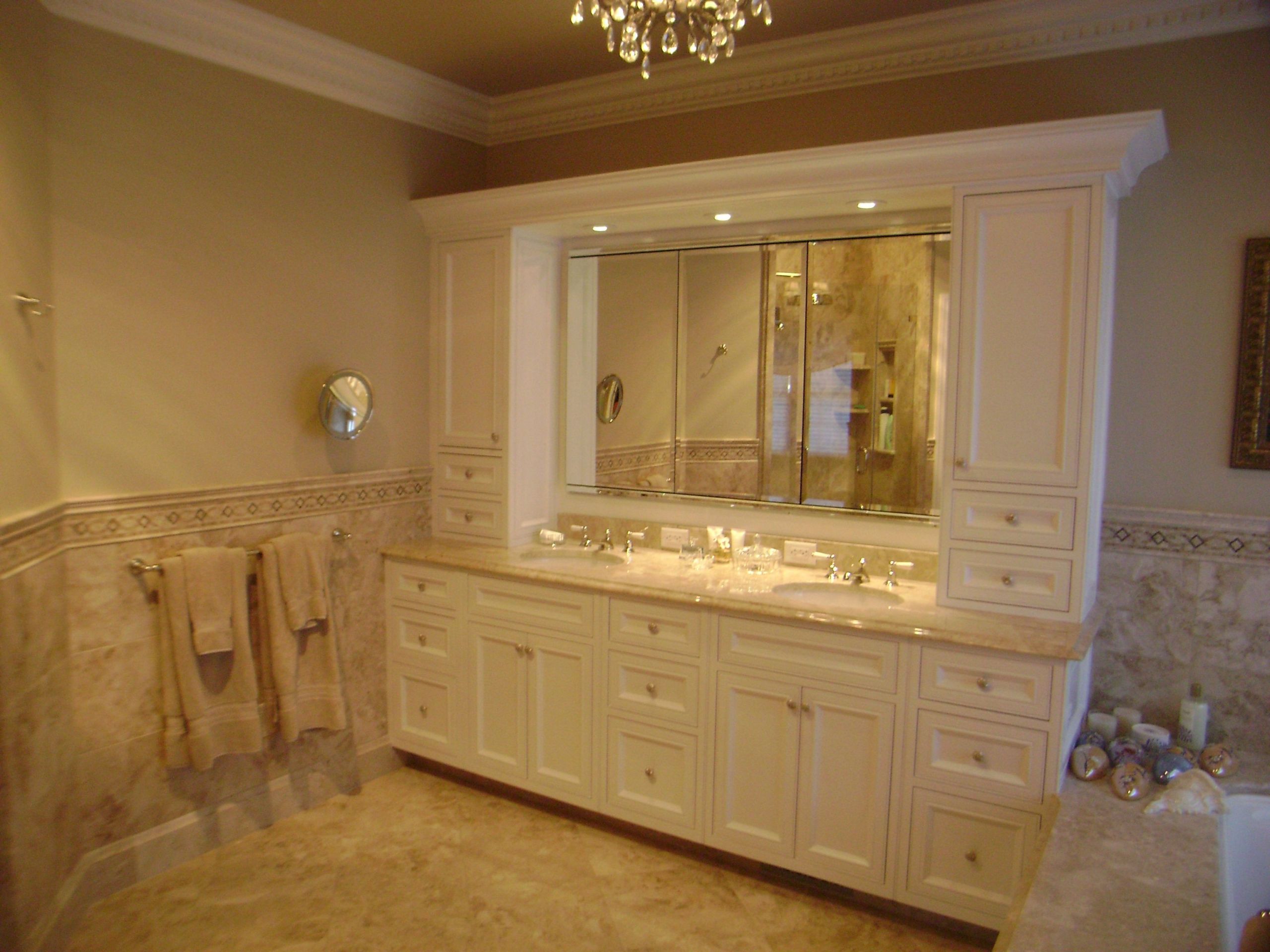 Bathroom Vanities Ct
 Custom Millwork Bathroom Vanity with Duel Sinks by