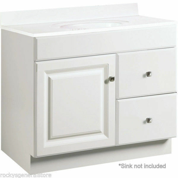 Bathroom Vanity 30 Inches Wide
 Bathroom Vanity Cabinet Thermofoil White 36" Wide x 21