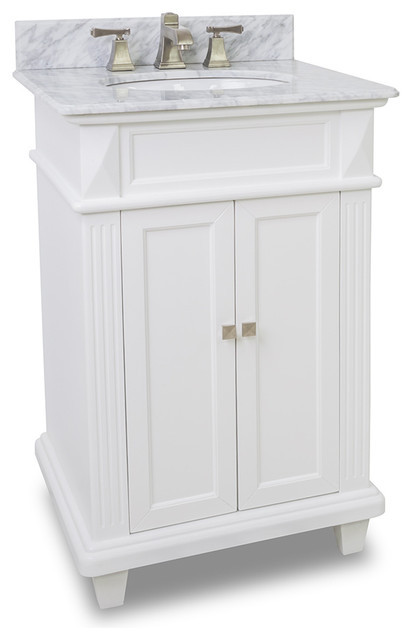 Bathroom Vanity 30 Inches Wide
 Small white bathroom vanity with marble top and sink 24