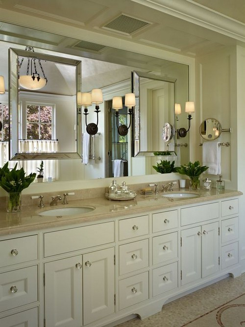 Bathroom Vanity Mirror Ideas
 25 s of Glamorous Beveled Mirrors