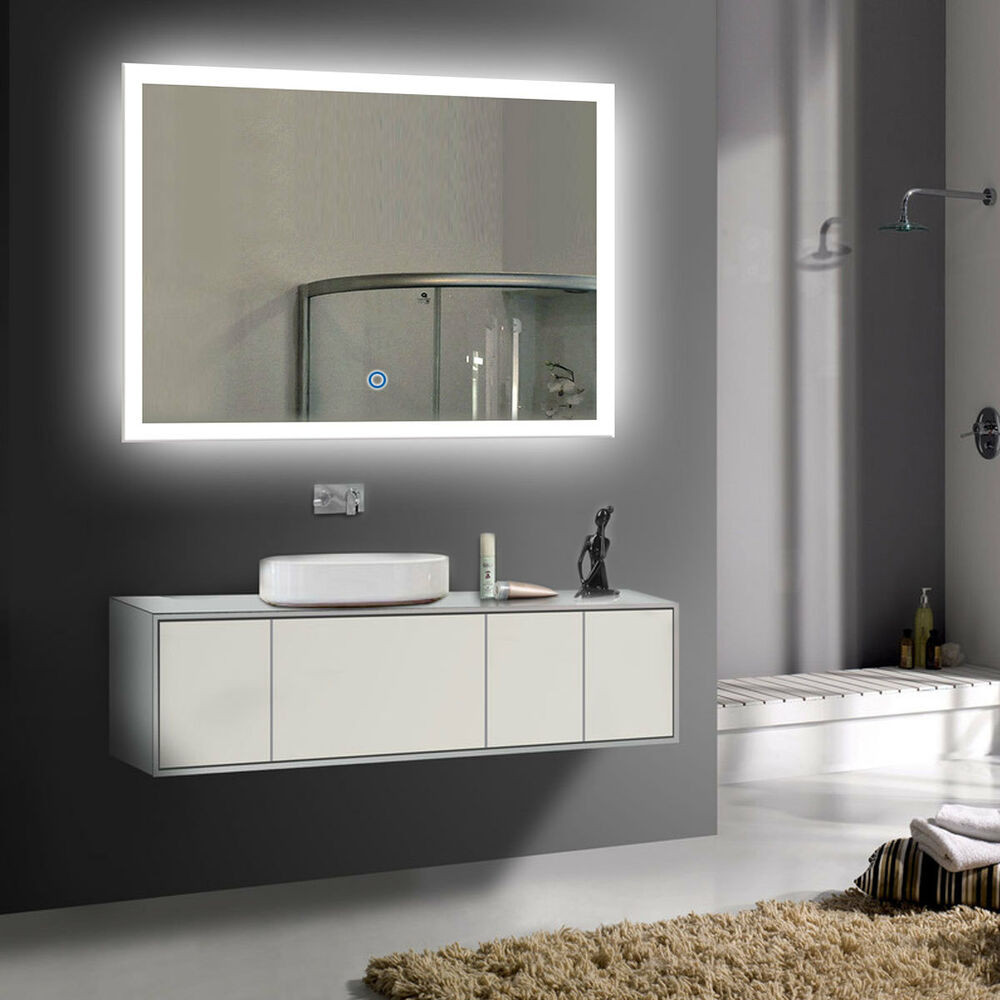 Bathroom Vanity Mirror With Lights
 LED Bathroom Wall Mirror Illuminated Lighted Vanity Mirror