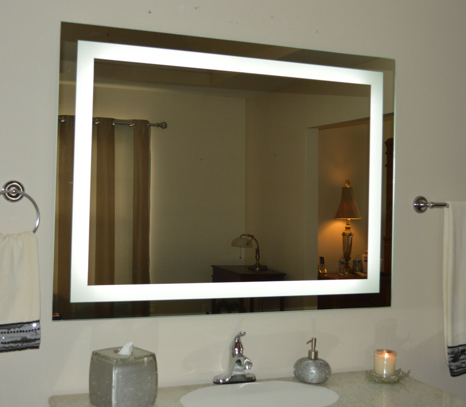 Bathroom Vanity Mirror With Lights
 Lighted bathroom vanity mirror led wall mounted 48