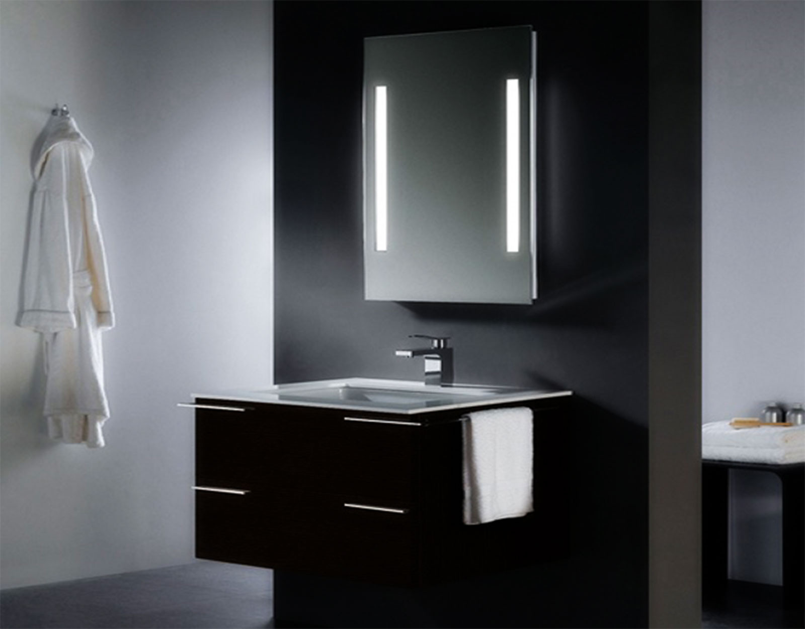 Bathroom Vanity Mirror With Lights
 Bathroom Vanity Set With Lighted Mirrors Furniture Ideas