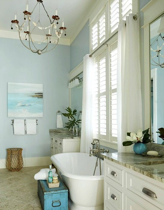 Beach Bathroom Decor
 Elegant Home that Abounds with Beach House Decor Ideas