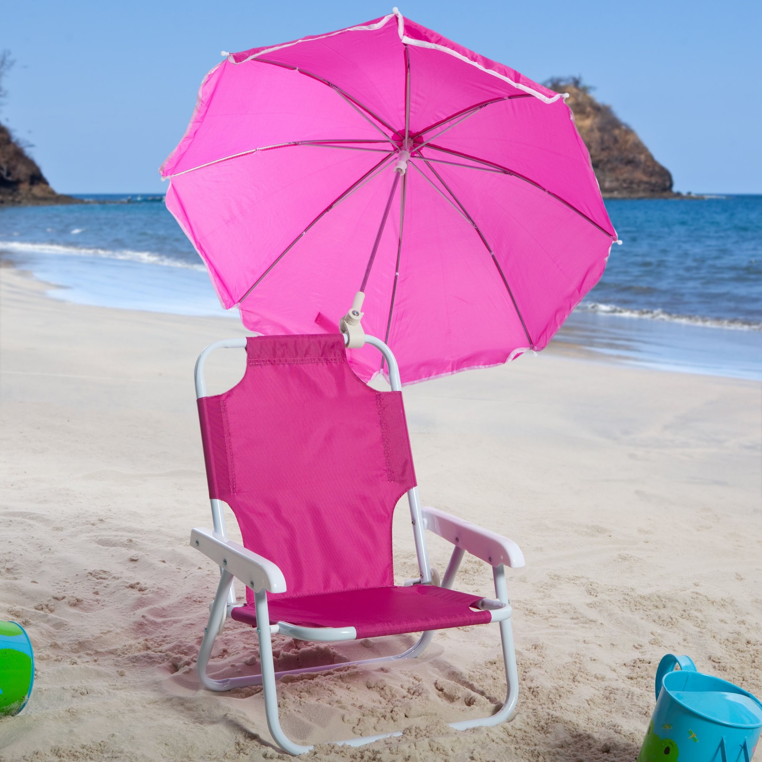 Beach Chair For Kids
 Kids Pink Beach Chair & Umbrella Kids Outdoor Chairs at